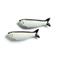&k amsterdam peper- en zoutstel Sardine (10,5x3x3 cm)