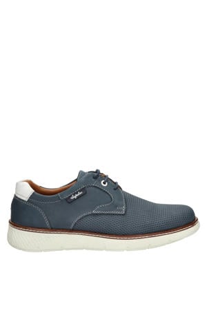 Porto suède veterschoenen blauw