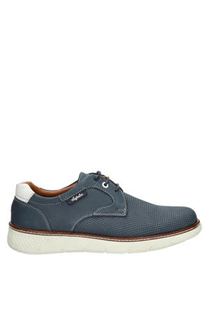 Porto suède veterschoenen blauw