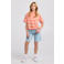 America Today gestreept T-shirt oranje