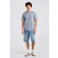 America Today regular T-shirt met backprint grijs