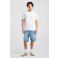 America Today regular T-shirt met backprint wit
