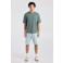 America Today regular T-shirt grijsgroen