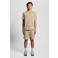 Lyle & Scott regular casual short met textuur lichtkaki