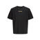 JACK & JONES relaxed T-shirt met backprint zwart