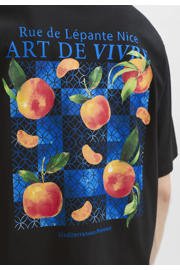 thumbnail: JACK & JONES relaxed T-shirt met backprint - zwart