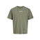 JACK & JONES relaxed T-shirt met backprint groen