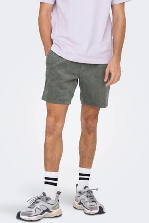 ONSTEL regular casual short rib gebreid groen