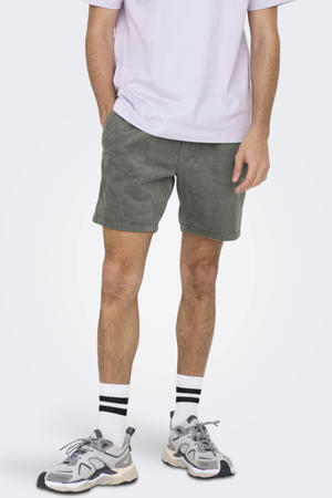 ONSTEL regular casual short rib gebreid groen