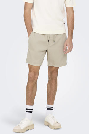 ONSTEL regular casual short rib gebreid beige