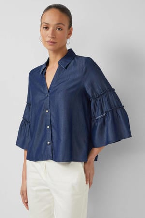blouse dark blue denim