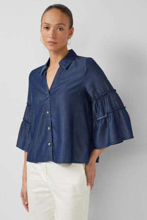 blouse dark blue denim