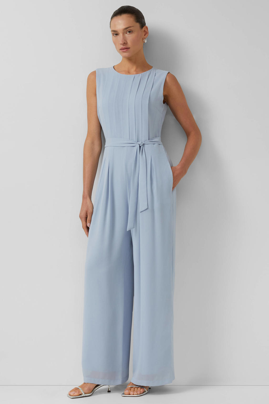 s.Oliver BLACK LABEL jumpsuit lichtblauw