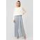 s.Oliver BLACK LABEL wide leg regular waist broek lichtblauw