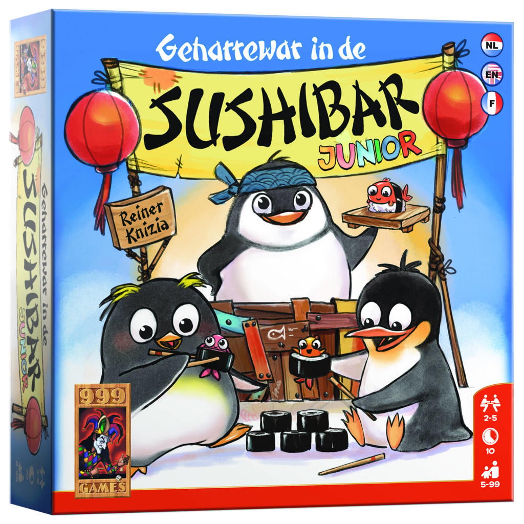 999 Games Geharrewar in de Sushibar Junior