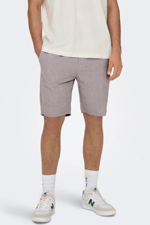 ONSLINUS 0007 casual short met linnen taupe