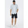 ONLY & SONS slim casual overhemd met linnen lichtblauw