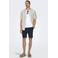 ONLY & SONS ONSLINUS 0007 casual short met linnen donkerblauw