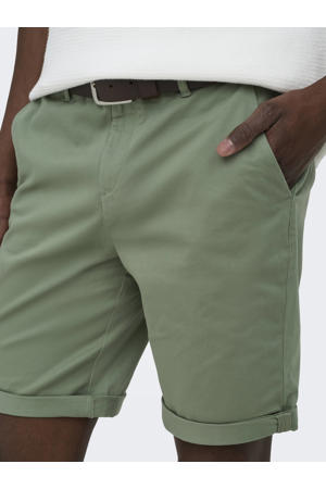 ONSSAUL regular chino short groen