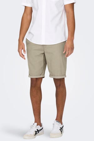 ONSPETER  regular chino short lichtkaki