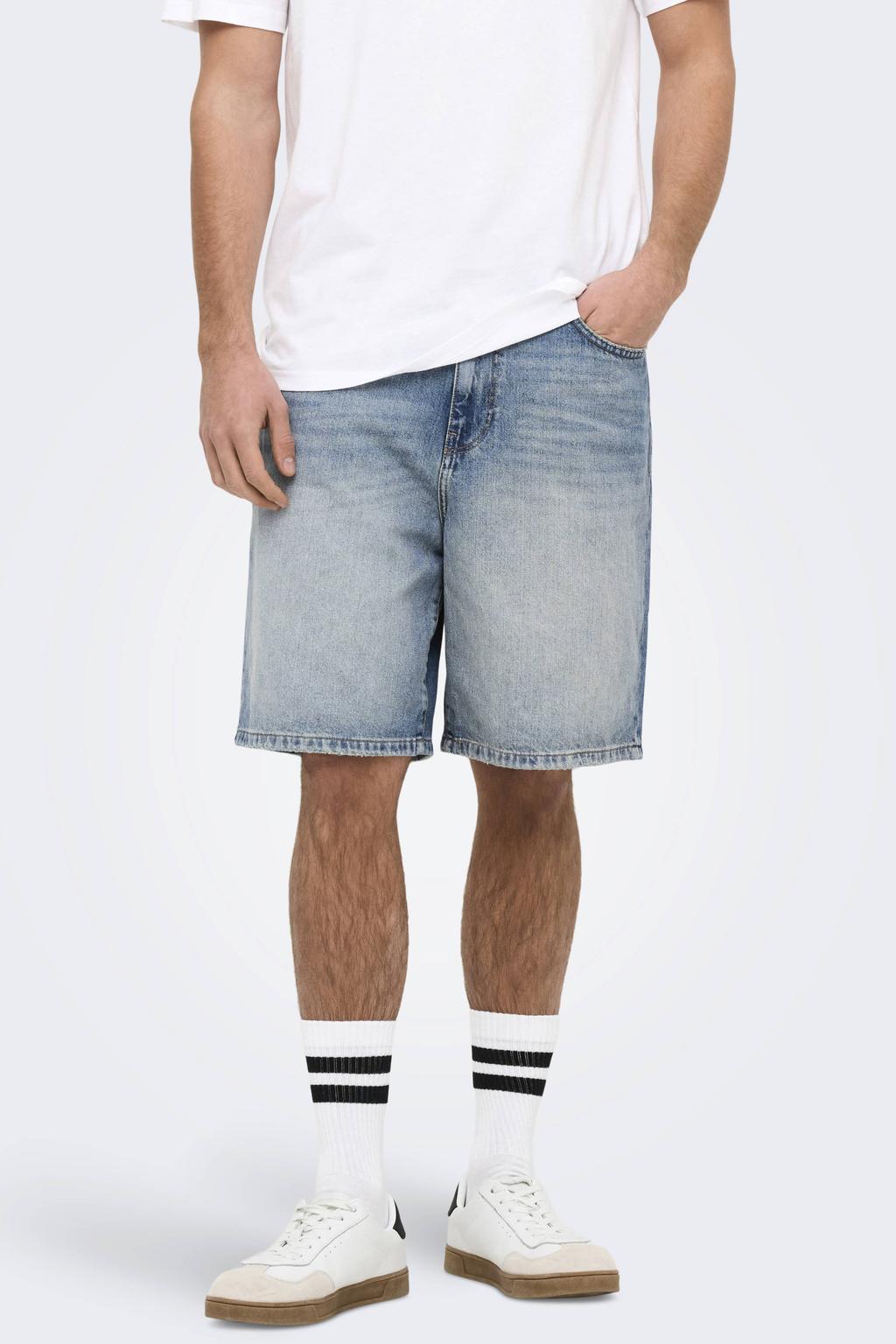 ONLY & SONS ONSFADE denim short medium blue denim