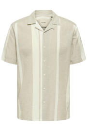 thumbnail: ONLY & SONS regular casual overhemd met linnen