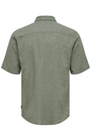 thumbnail: ONLY & SONS slim casual overhemd met linnen