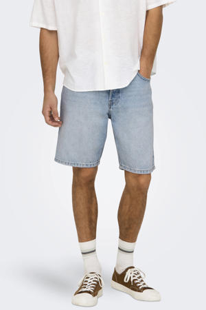 ONSEDGE straight short light blue denim