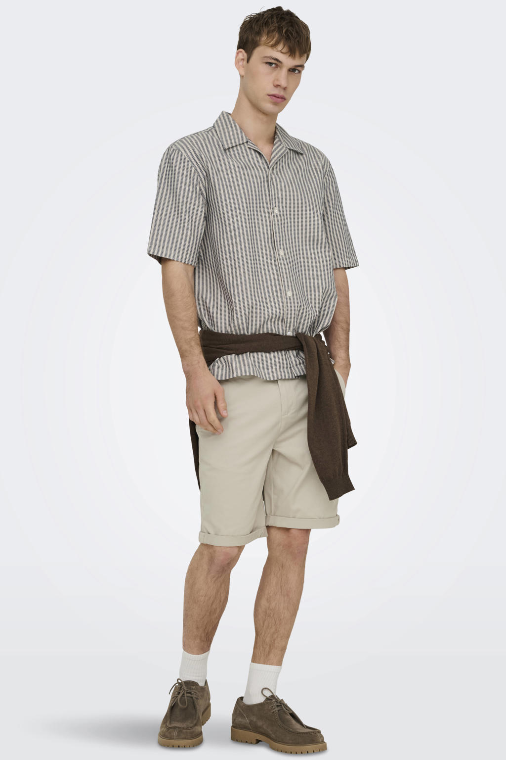 ONLY & SONS ONSSAUL regular chino short beige
