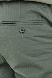 thumbnail: ONLY & SONS ONSLEO regular seersucker short groen