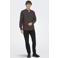ONLY & SONS slim casual overhemd met linnen bruin