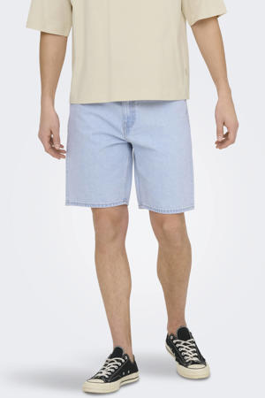 ONSEDGE straight casual short light blue denim