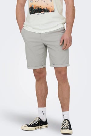 ONSPETER regular chino short grijs