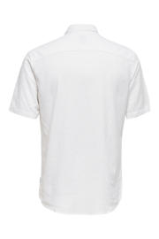 thumbnail: ONLY & SONS slim casual overhemd met linnen wit
