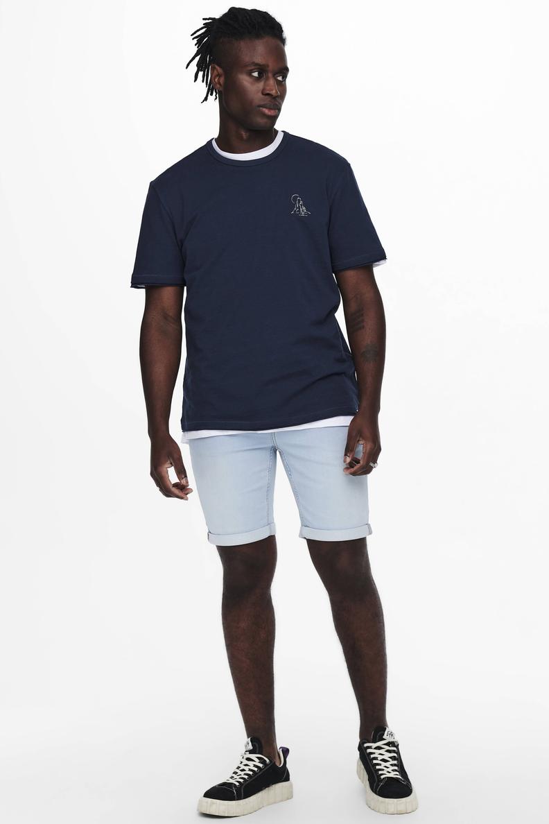 ONLY & SONS ONSPLY denim regular short light blue denim | wehkamp