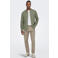 ONLY & SONS slim casual overhemd met linnen olijfgroen