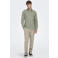 ONLY & SONS slim casual overhemd met linnen groen