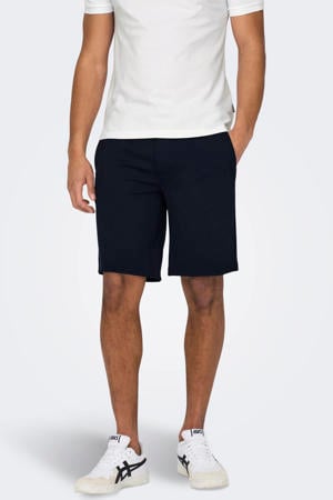 ONSMARK regular chino short donkerblauw