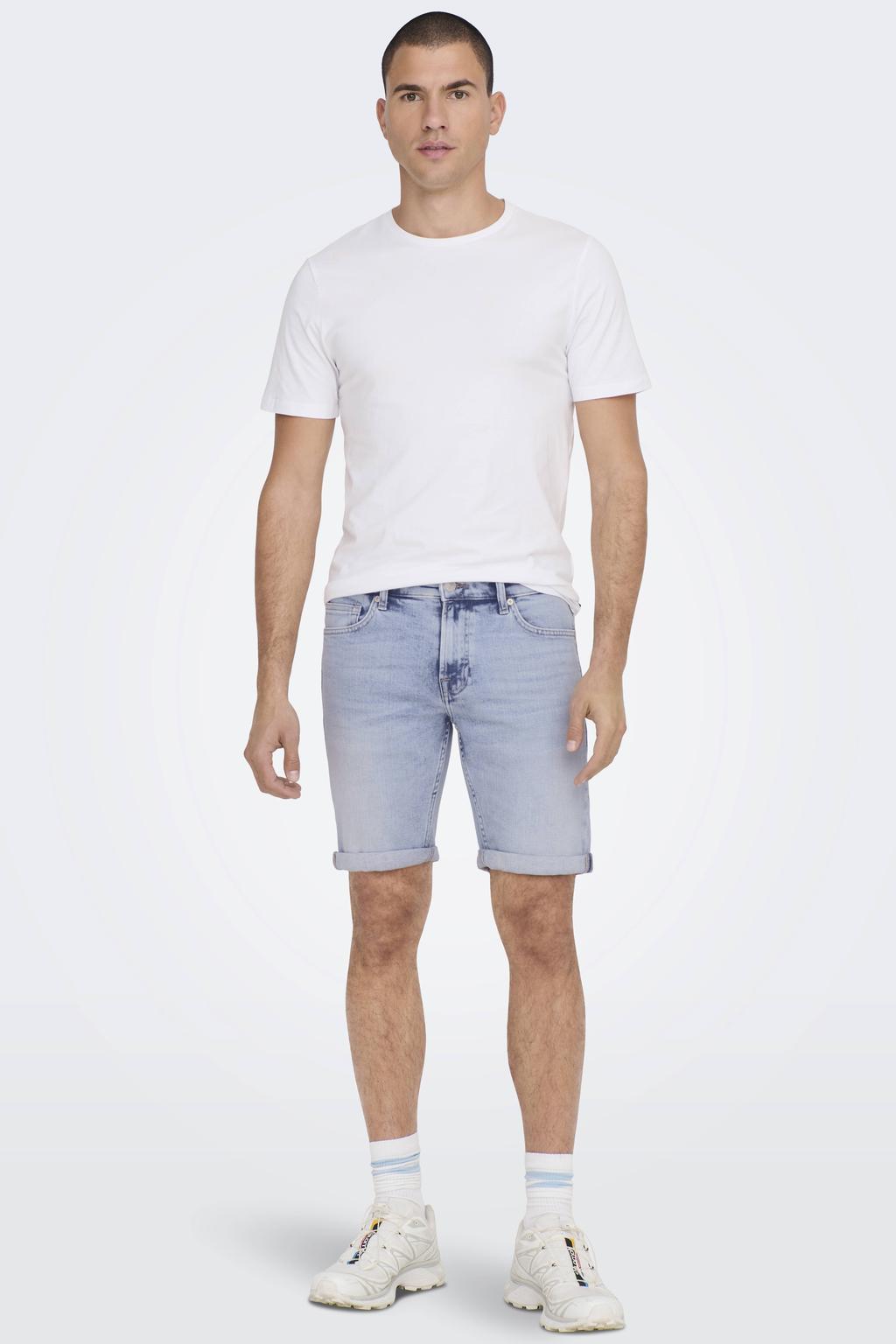 ONLY & SONS ONSPLY denim regular short light blue denim