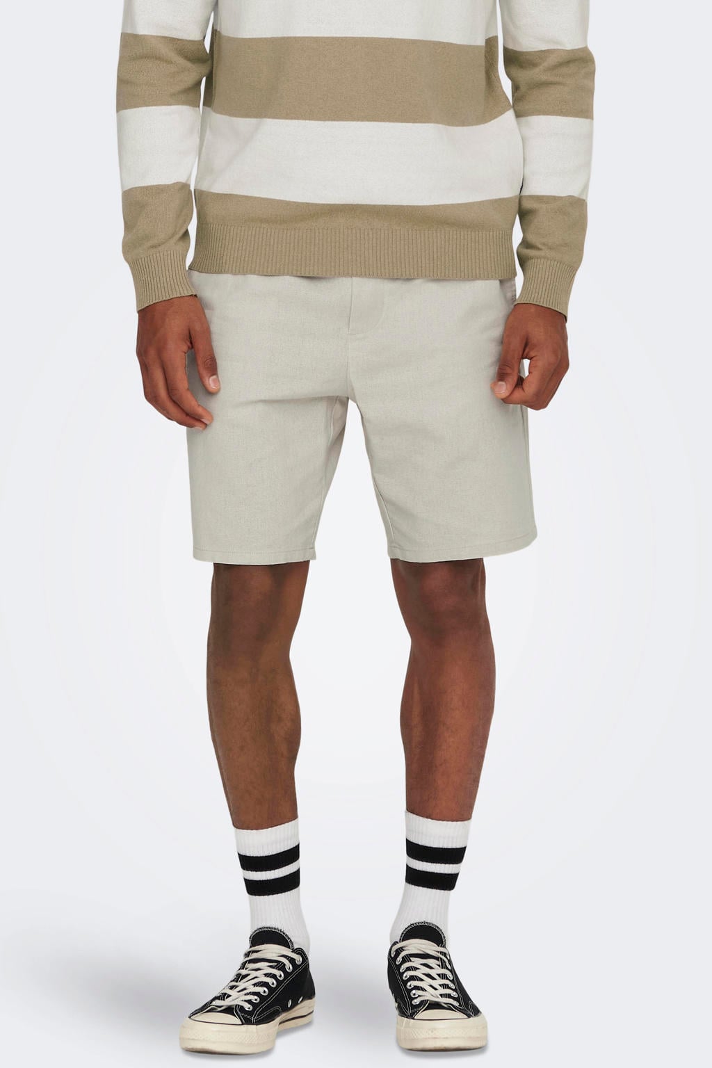 ONLY & SONS ONSLINUS 0007 casual short met linnen beige