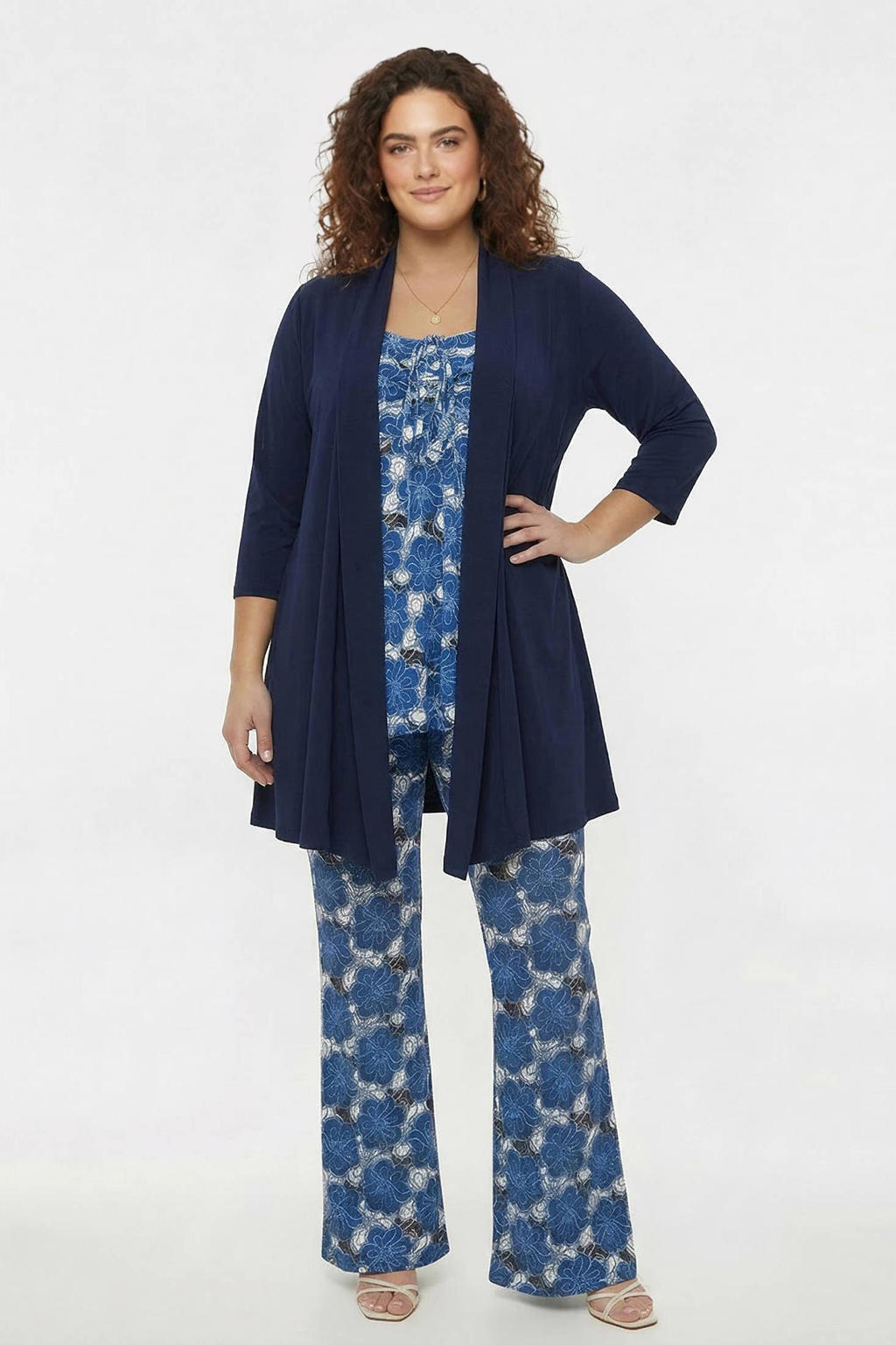 YOEK vest donkerblauw