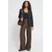 ICHI wide leg broek - bruin
