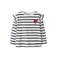 NAME IT MINI longsleeve met glitter - wit/donkerblauw
