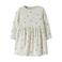 NAME IT MINI gebreide jurk met hartjes - beige