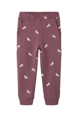 regular joggingbroek paars
