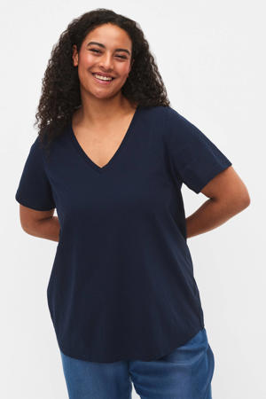 T-shirt donkerblauw