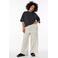 Zizzi regular fit casual broek Plus Size - ecru