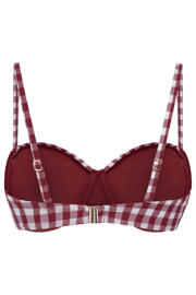 thumbnail: Hunkemöller Amalfi voorgevormde strapless beugel bikinitop - rood