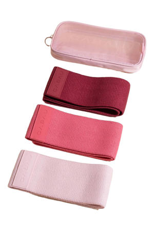 weerstandband Bloom roze (set van 3)