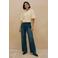 VERO MODA wide leg jeans - donkerblauw denim